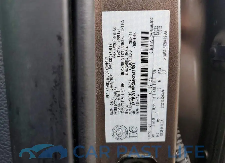 1FTEW1EP3MKD47591# 13