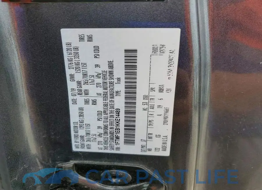 1FTMF1EB1KKE14489# 12