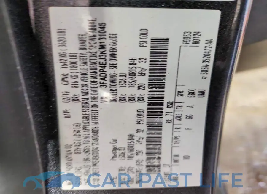 3FADP4EJ3KM131046# 12