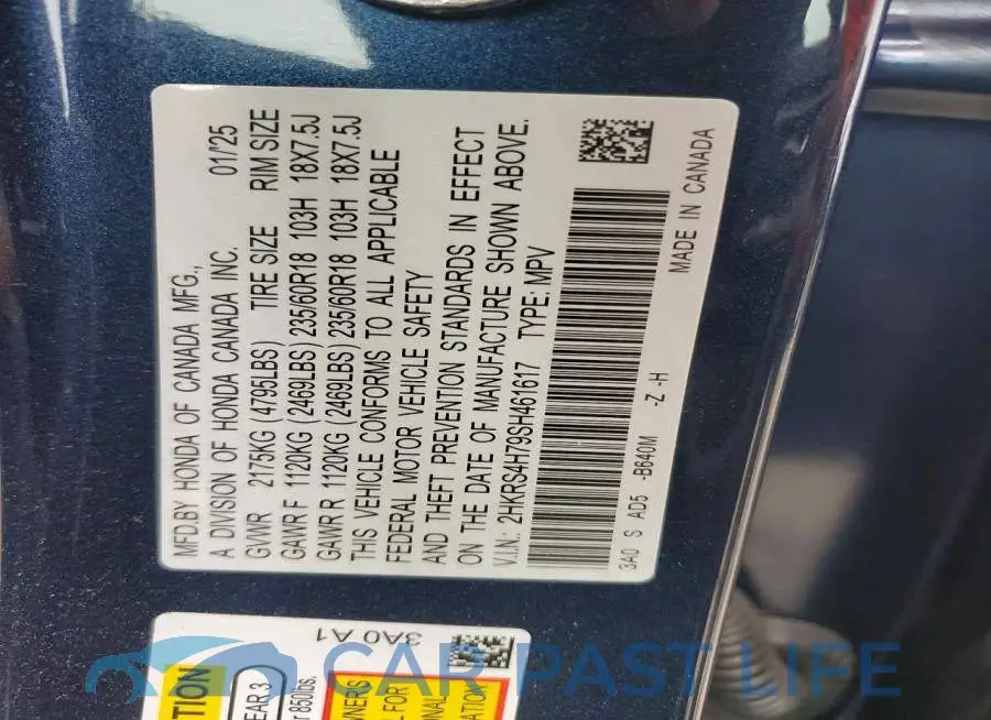 2HKRS4H79SH461617# 13