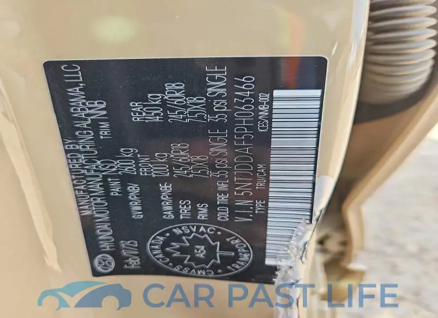 5NTJDDAF5PH063466# 13
