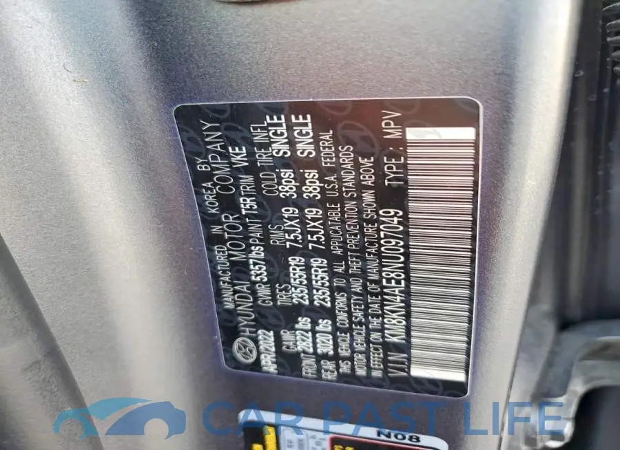 KM8KN4AE8NU097049# 12