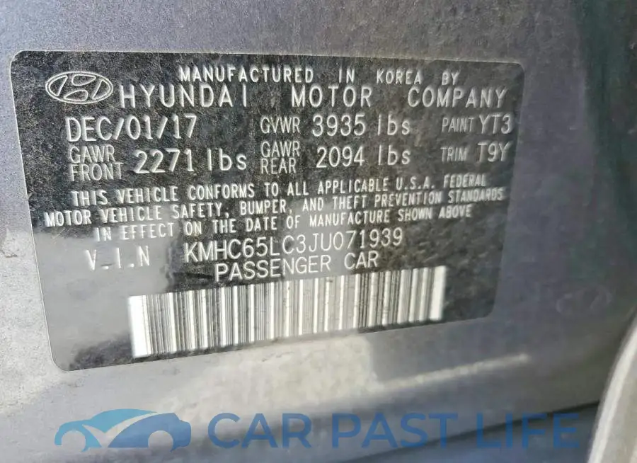 KMHC65LC3JU071939# 13