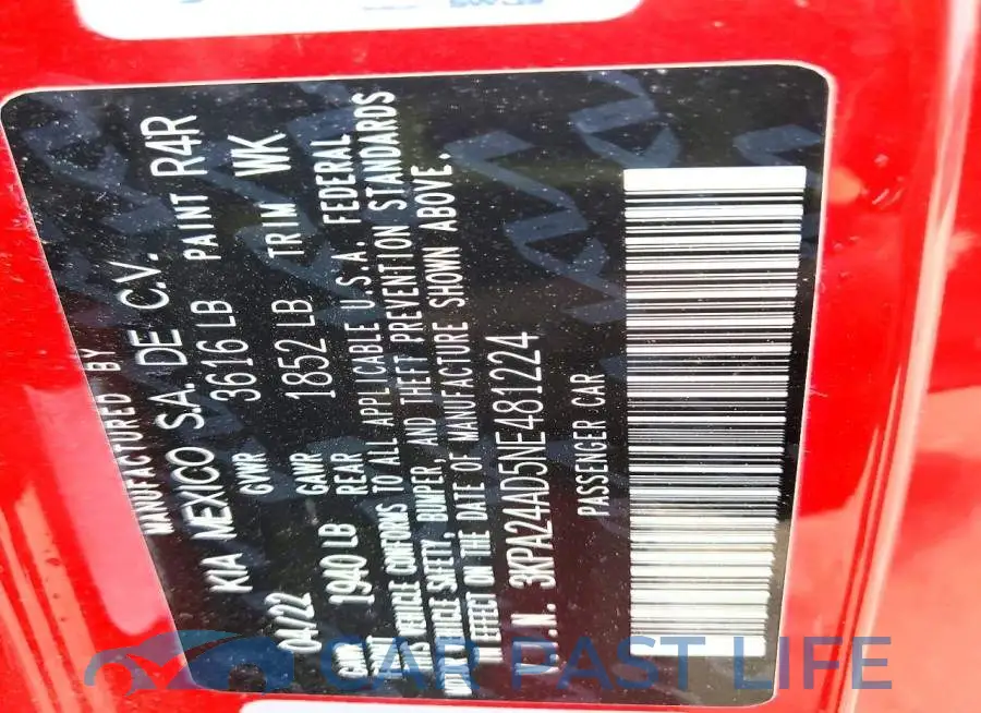 3KPA24AD5NE481224# 12
