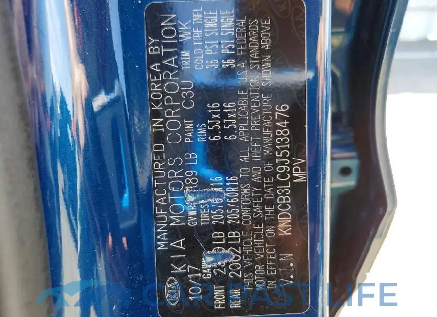 KNDCB3LC9J5138476# 13