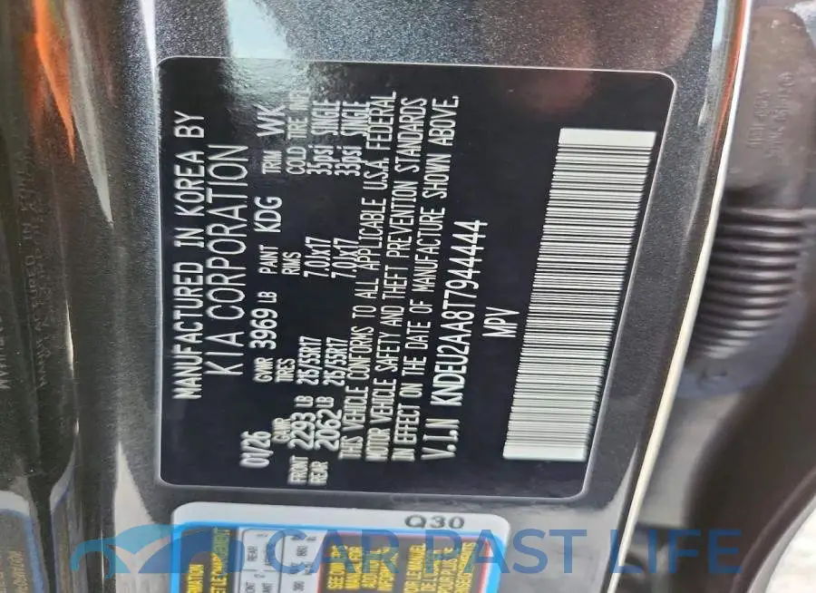 KNDEU2AA8T7944444# 14