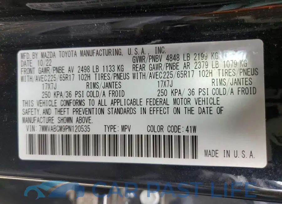 7MMVABCM9PN120535# 14