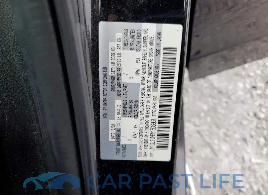 JM1GL1VM6M1606961# 12