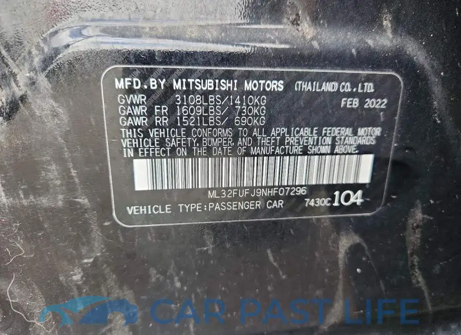 ML32FUFJ9NHF07296# 12