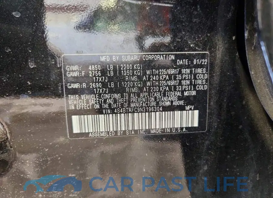 4S4BTAFC9N3196304# 13