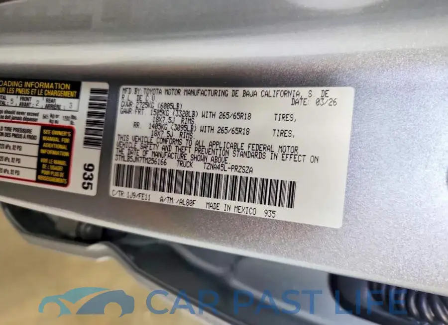 3TMLB5JN7TM256166# 13