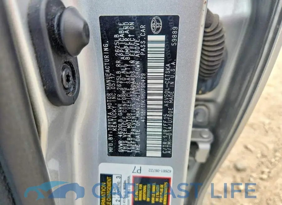 4T1BF1FK1HU790429# 12