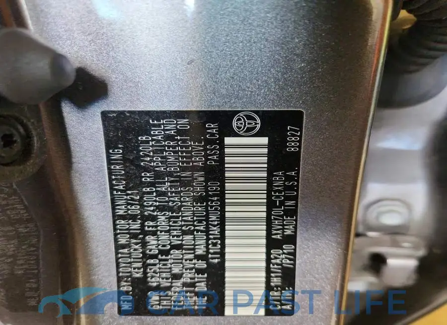 4T1C31AK4MU564190# 12