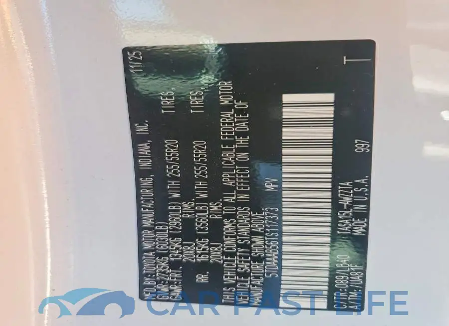 5TDAAAB56TS117373# 13