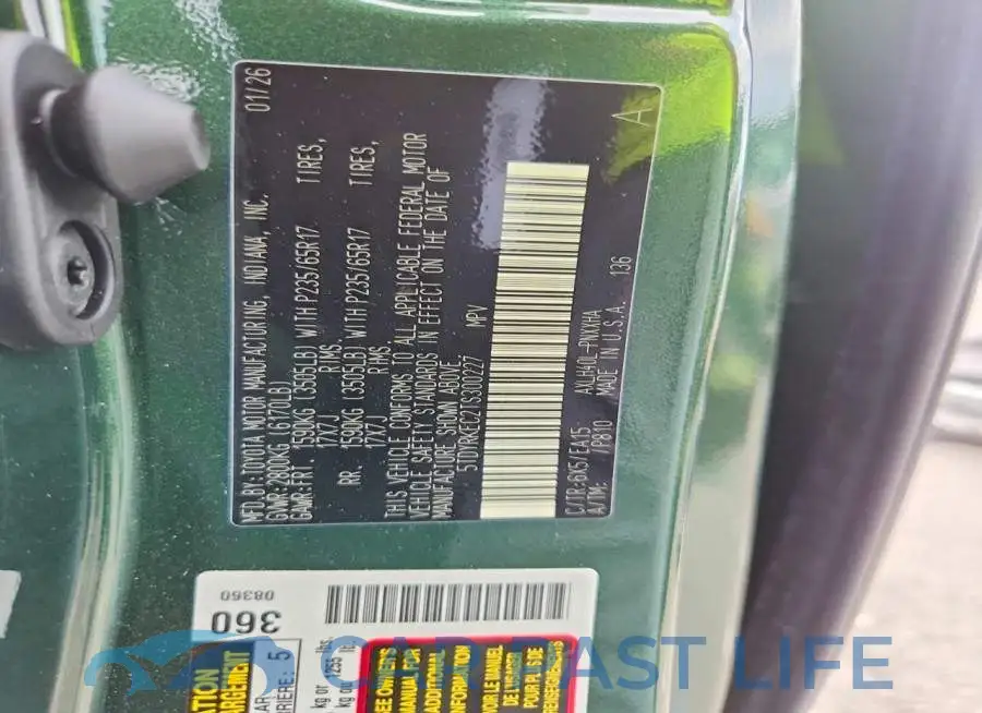 5TDYRKEC2TS300227# 14