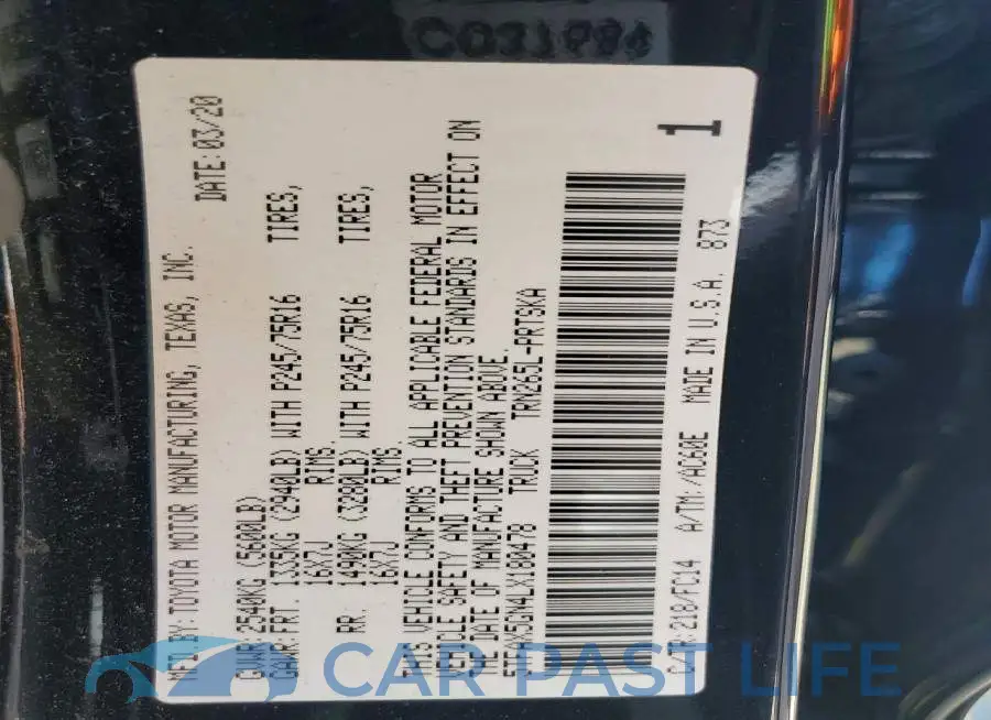 5TFAX5GN4LX180478# 13