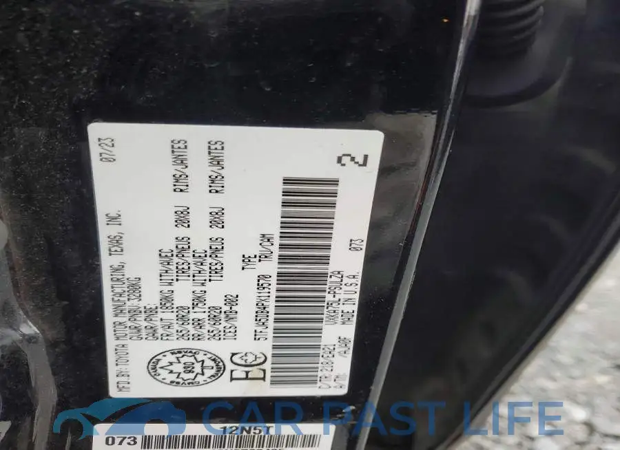 5TFJA5DB4PX119570# 12