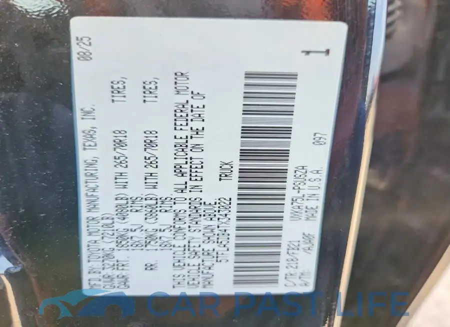 5TFLA5DB4TX343022# 12