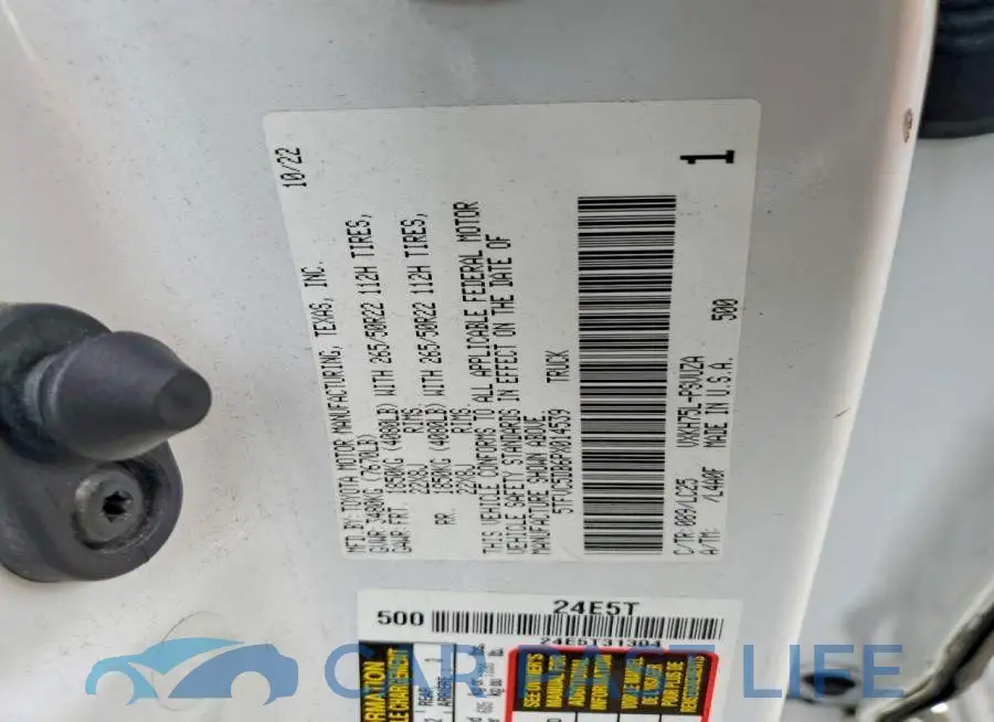 5TFVC5DB6PX014539# 12