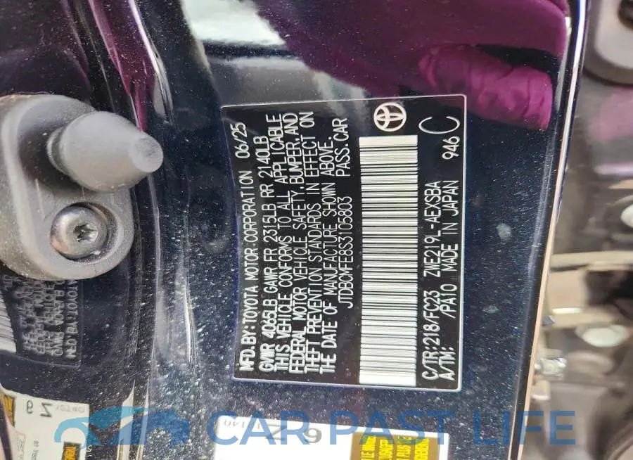JTDBCMFE8S3105803# 12