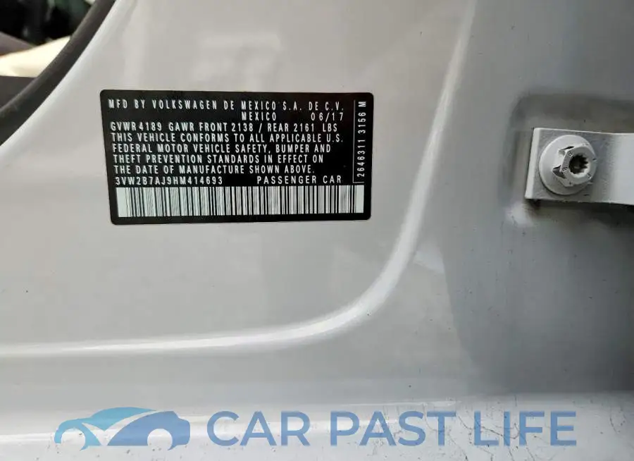 3VW2B7AJ9HM414693# 13