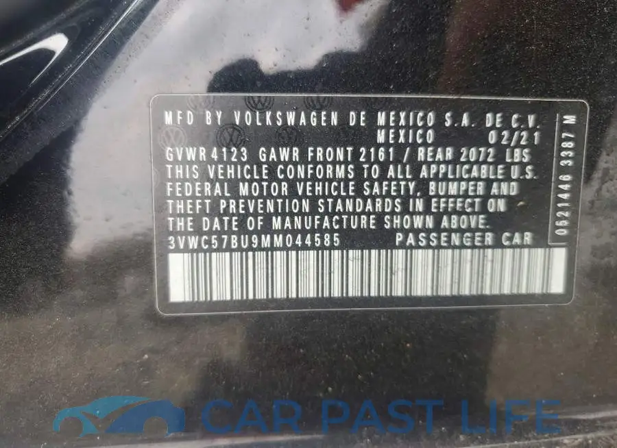 3VWC57BU9MM044585# 12