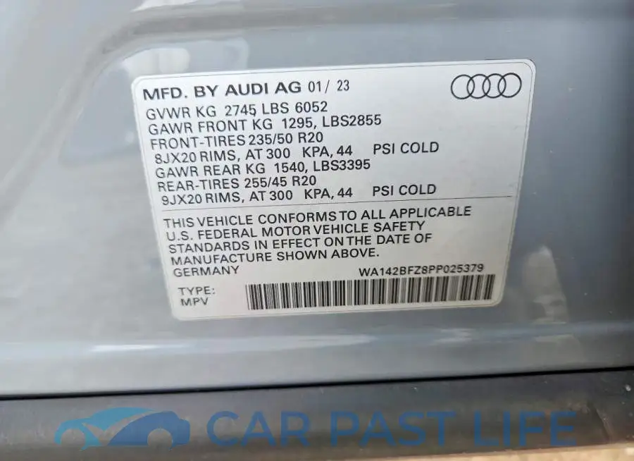 WA142BFZ8PP025379# 13