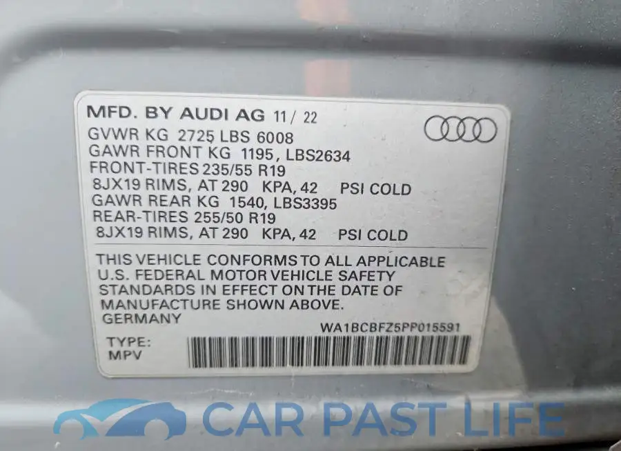WA1BCBFZ5PP015591# 12