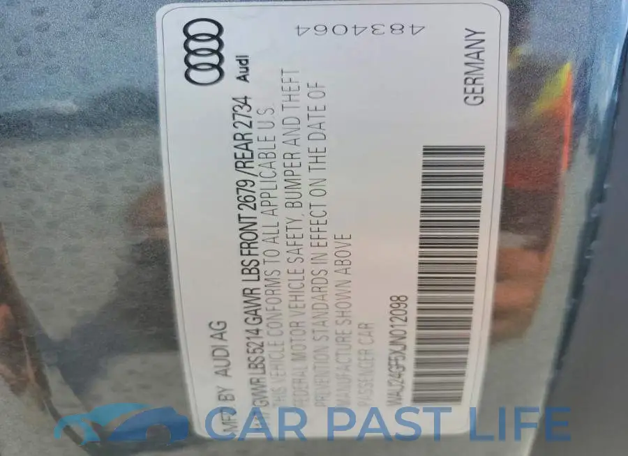 WAU24GF5XJN012098# 13
