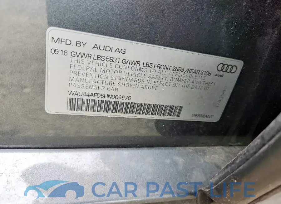 WAU44AFD5HN006975# 12