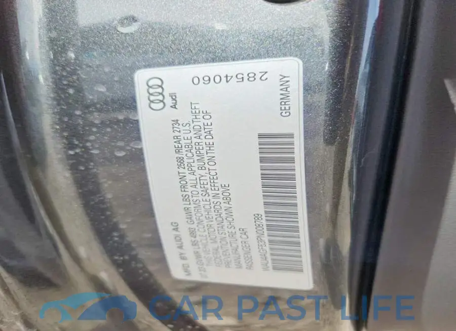 WAU4AGF53PN008789# 12