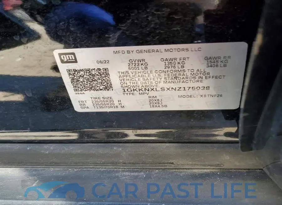 1GKKNXLSXNZ175038# 14