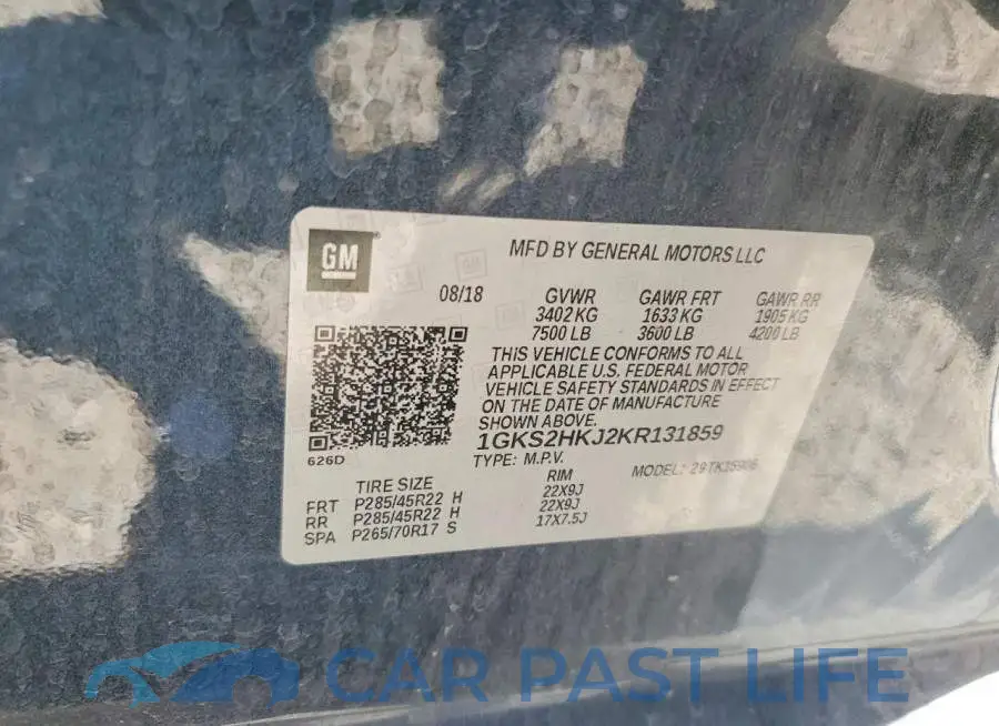 1GKS2HKJ2KR131859# 13