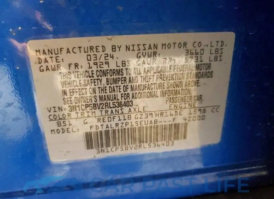 3N1CP5BV2RL536403# 12