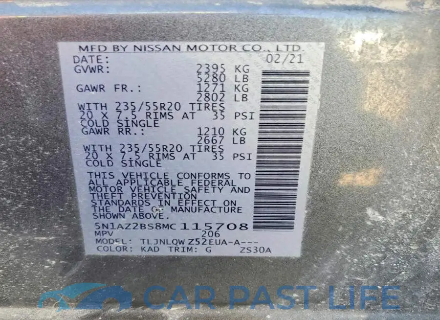 5N1AZ2BS8MC115708# 13