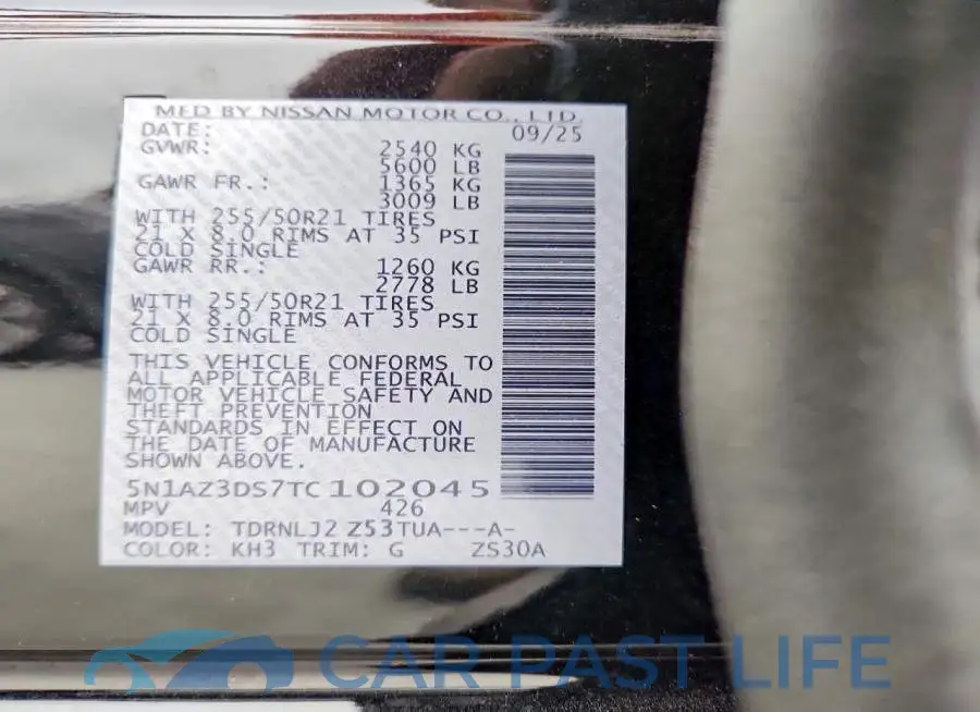 5N1AZ3DS7TC102045# 13