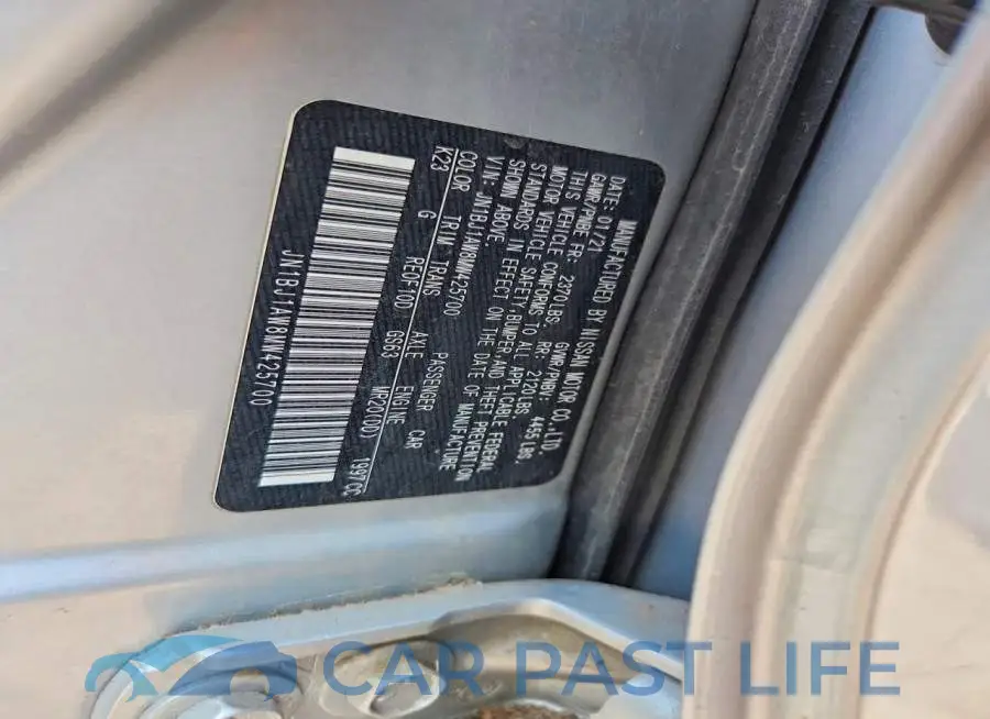 JN1BJ1AW8MW425700# 13