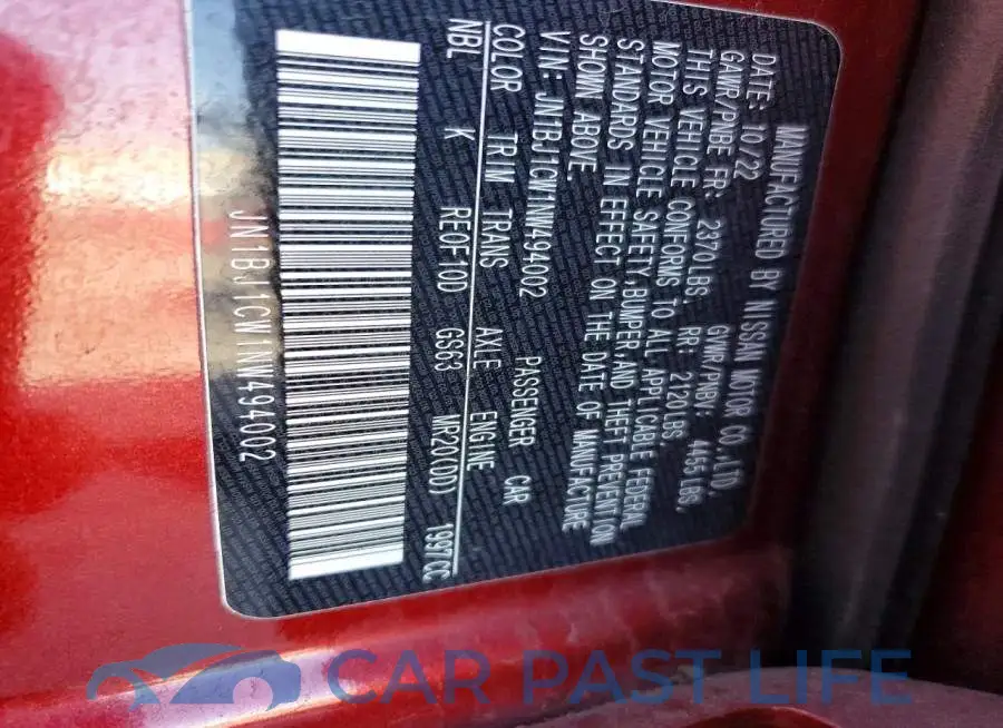 JN1BJ1CW1NW494002# 13