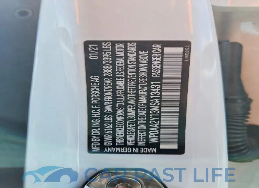 WP0AA2Y13MSA13431# 13