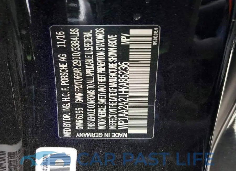 WP1AA2A21HKA86236# 14