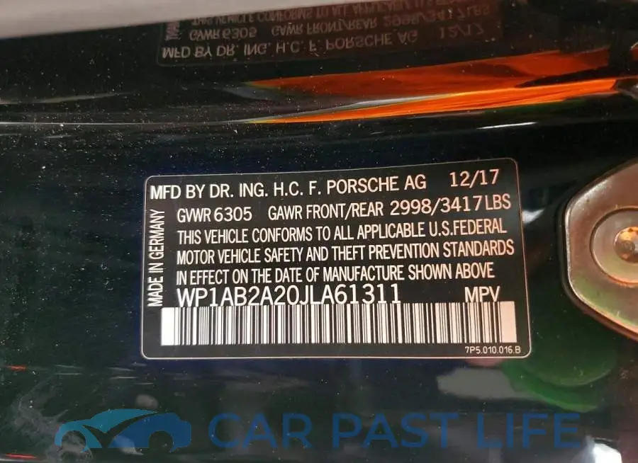 WP1AB2A20JLA61311# 13