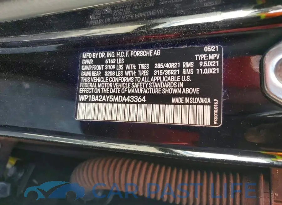 WP1BA2AY5MDA43364# 14