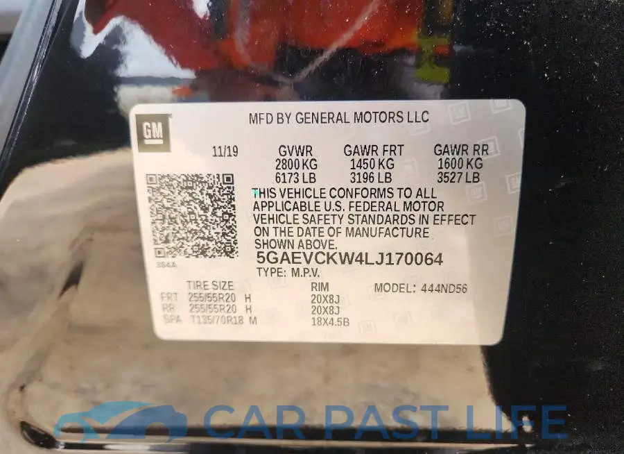 5GAEVCKW4LJ170064# 14