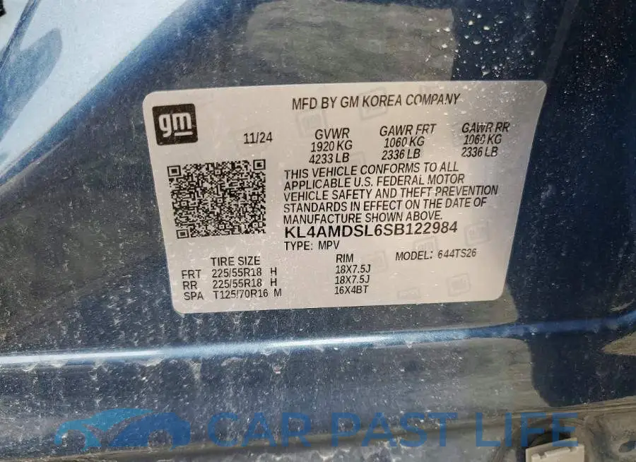 KL4AMDSL6SB122984# 14
