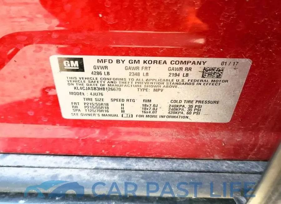 KL4CJASB3HB126670# 13