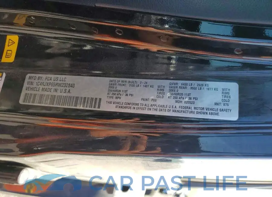 1C4RJXP65RW232840# 12