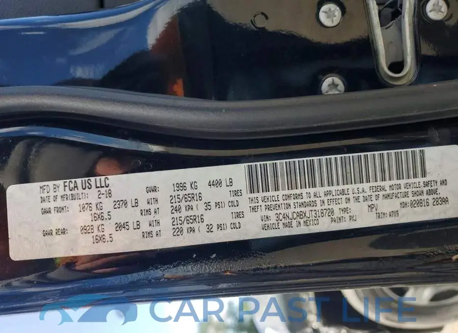 3C4NJCABXJT318720# 12