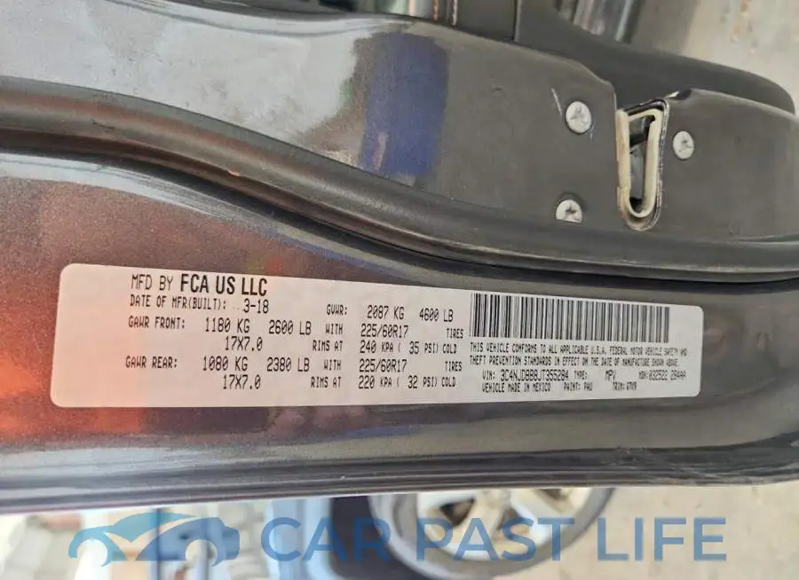 3C4NJDBB8JT355284# 13