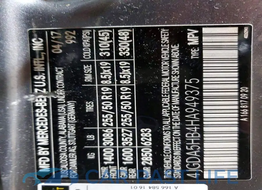 4JGDA5HB4HA949375# 13