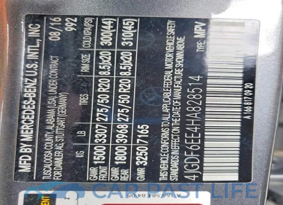 4JGDF6EE4HA828514# 14